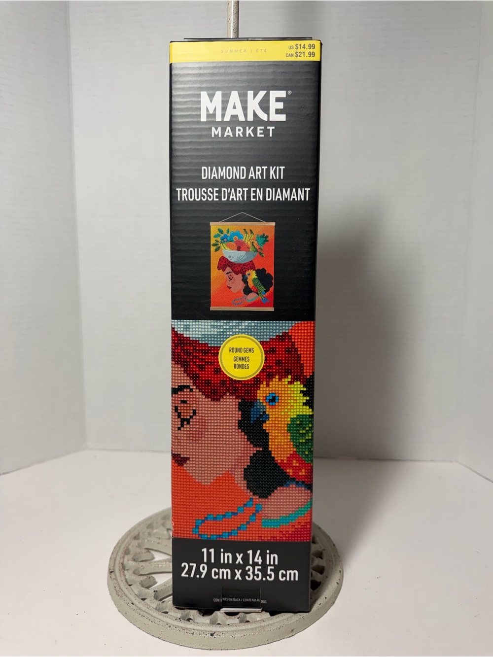 NEW Make Market Diamond Art Rectangle Picture Woman & Bird